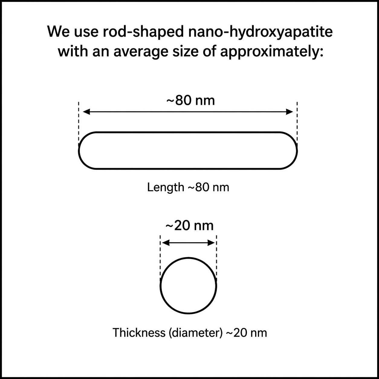picture of embi nano hydroxyapatite rods shape